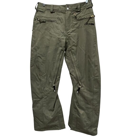 Volcom Men's Snowboard Pants, Green, Medium - Picture 1 of 14